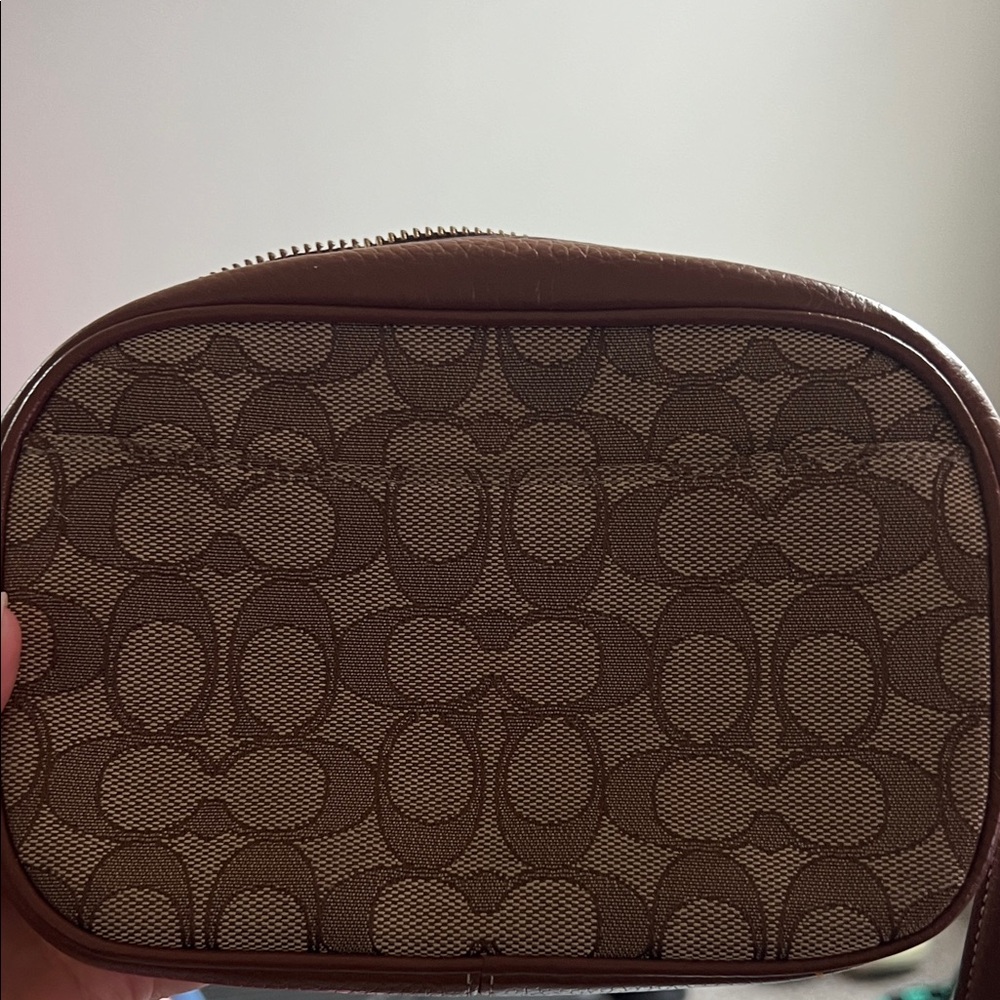Coach Mickey Mouse Patterned Brown Camera Bag - image 2